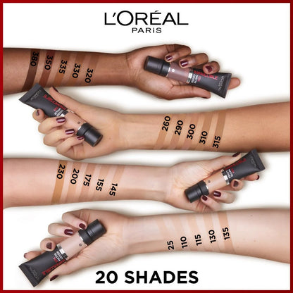 L'Oreal Paris Infaillible 32H Matte Cover Liquid Foundation, With 4% Niacinamide, Long Lasting, Natural Finish, SPF 25