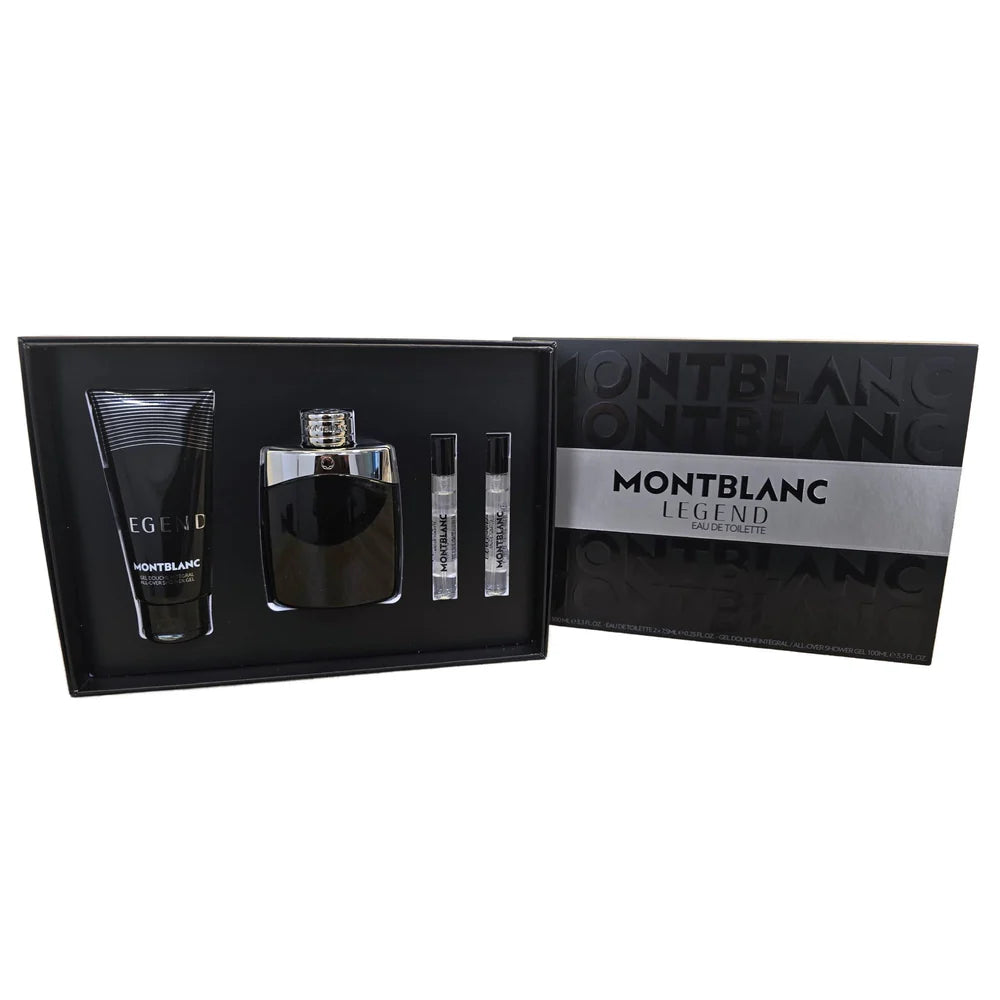 Montblanc – Legend Homme Coffret Eau de Toilette 100 ml + 2 × 7.5 ml + Shower Gel 100 ml