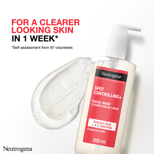 Neutrogena Spot Control Facial Wash Cleanser 200ML