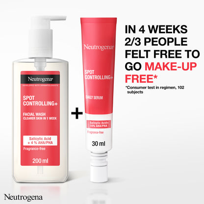 Neutrogena Spot Control Facial Wash Cleanser 200ML