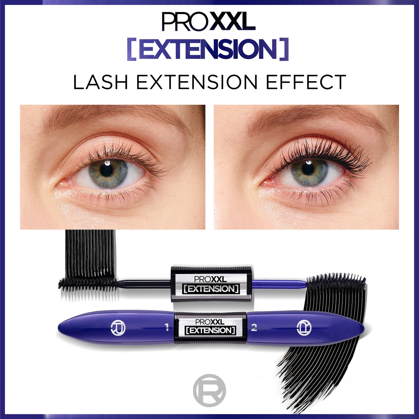 Be your own pro with Pro XXL Extension Mascara, inspired by beauty salons and powered by science. A lengthening mascara to give you the look of salon lash extensions in 2 quick and easy steps.