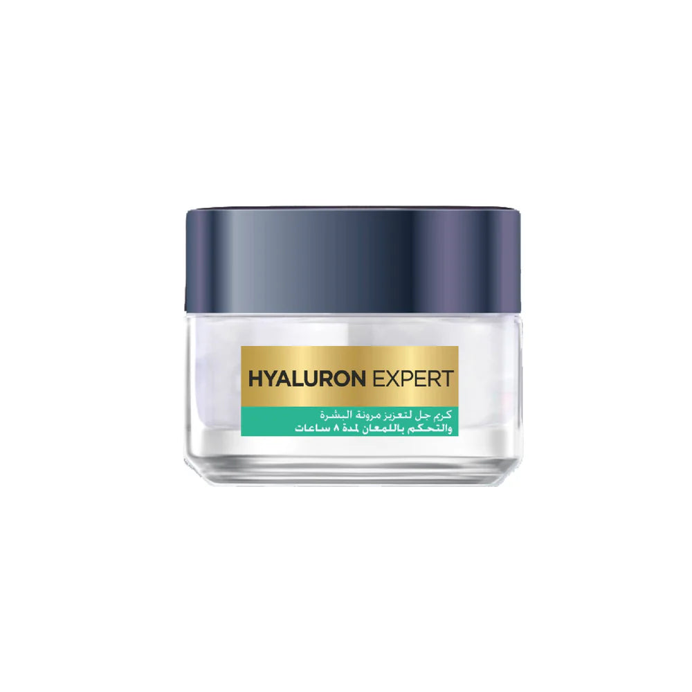 L’Oréal Paris, Hyaluron Expert Oil and Shine Control Replumping Gel Cream, for Combination to Oily Skin, with Hyaluronic Acid and Salicylic Acid, 50 ml