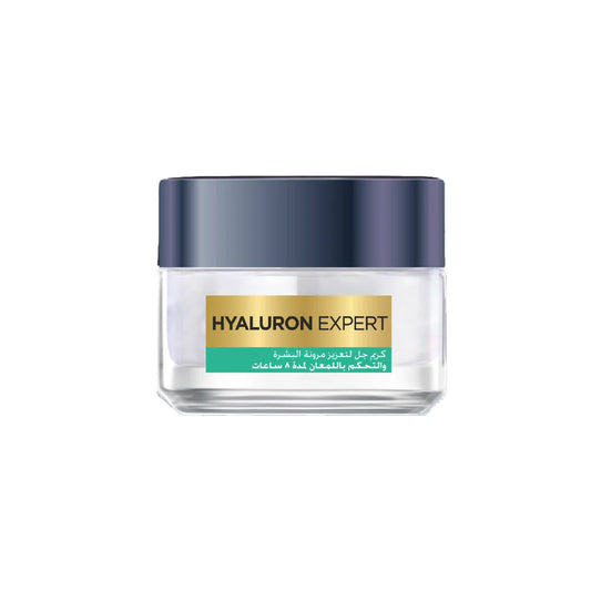 L’Oréal Paris, Hyaluron Expert Oil and Shine Control Replumping Gel Cream, for Combination to Oily Skin, with Hyaluronic Acid and Salicylic Acid, 50 ml