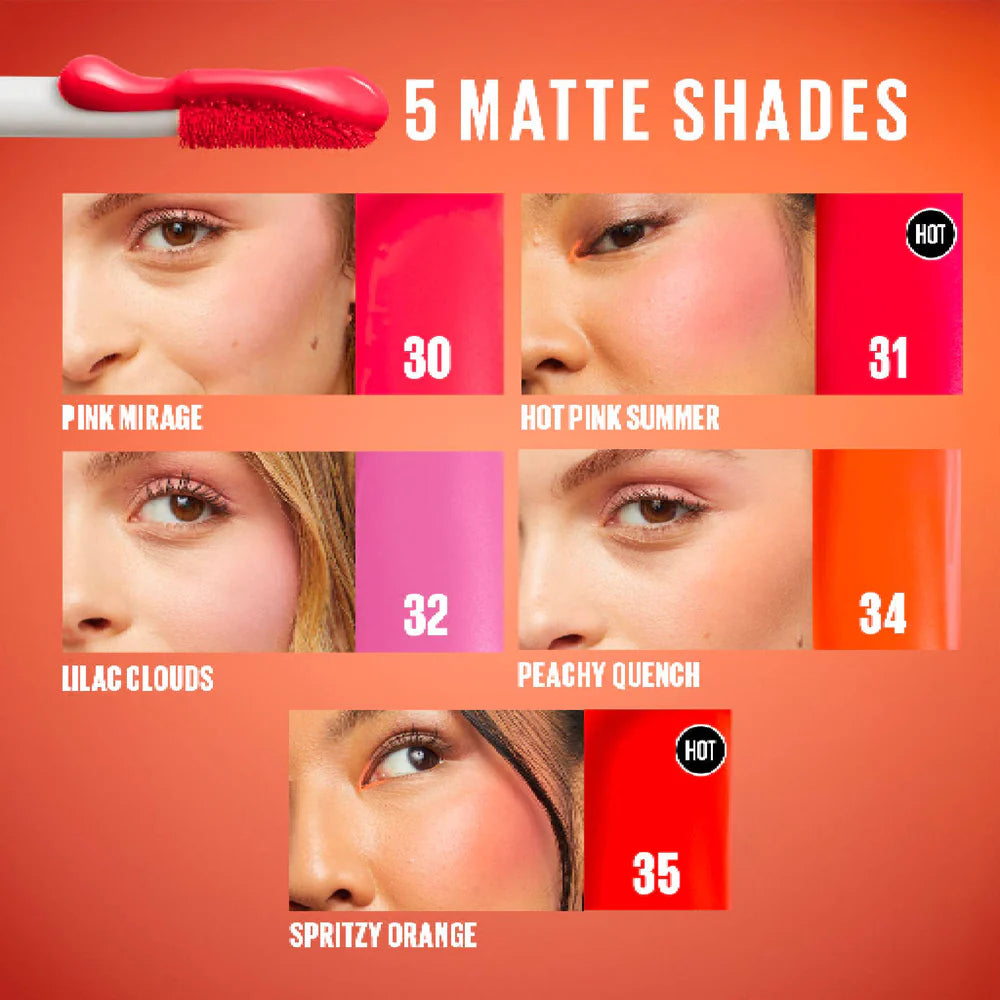 Maybelline Sunkisser 12H Longwear Multi-use Matte Liquid Blush, Bronzer, Blendable, Buildable - Belle à Merveille
