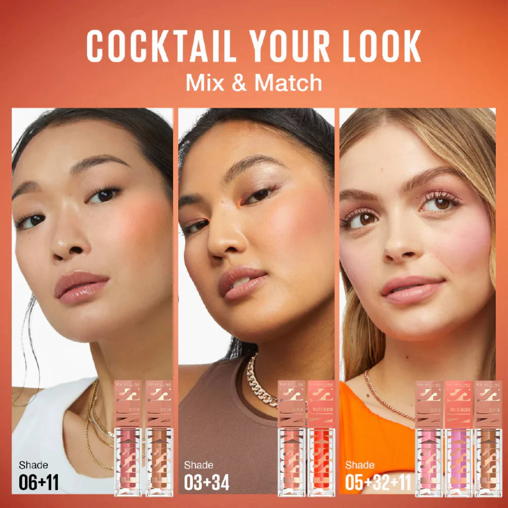 Maybelline Sunkisser 12H Longwear Multi-use Matte Liquid Blush, Bronzer, Blendable, Buildable - Belle à Merveille