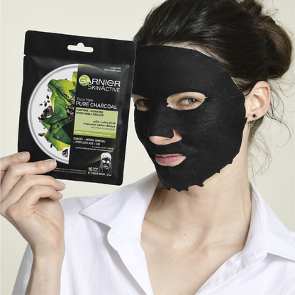 Garnier Charcoal and Algae Hydrating & Purifying Tissue Mask - Belle à Merveille