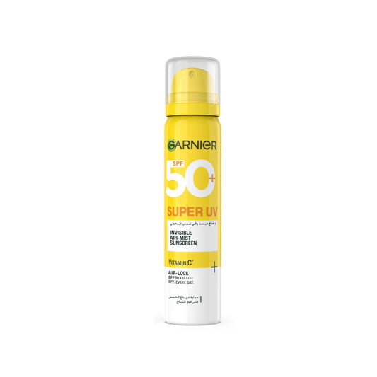 Garnier - Skin Active - Super UV Invisible Air Mist Face & Body Sunscreen - To Correct And Protect Your Skin With SPF 50+ - For All Skin Types - 75 ML