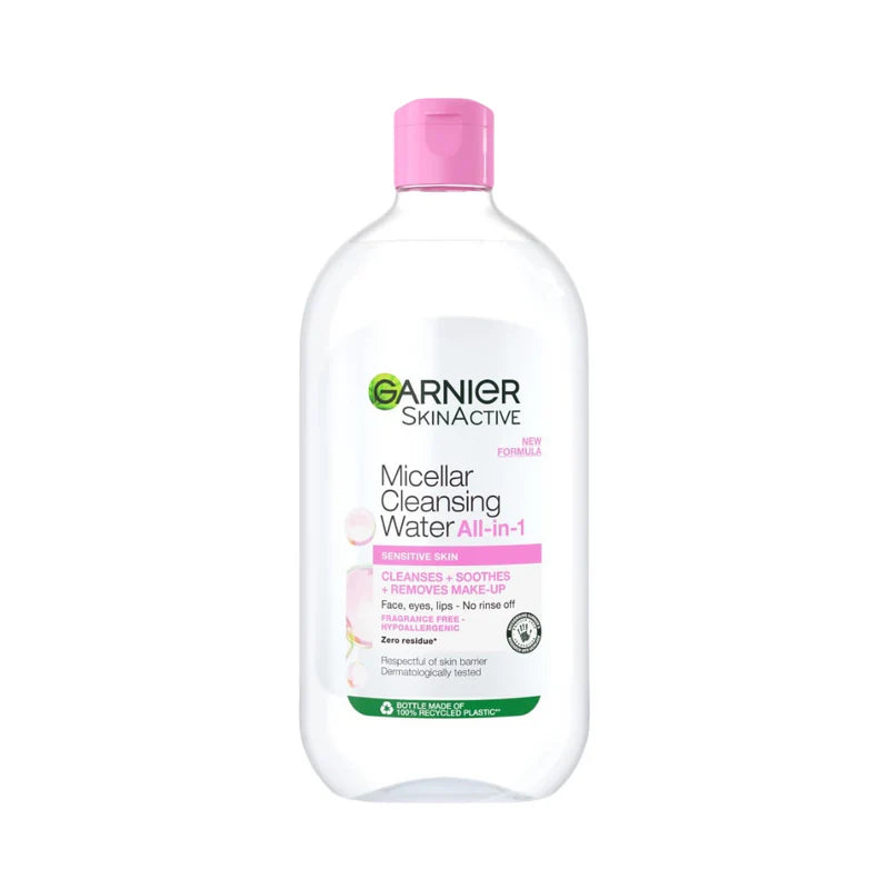 Garnier Micellar Water Facial Cleanser and Makeup Remover Pink for Sensitive Skin - Belle à Merveille