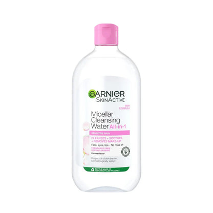 Garnier Micellar Water Facial Cleanser and Makeup Remover Pink for Sensitive Skin - Belle à Merveille