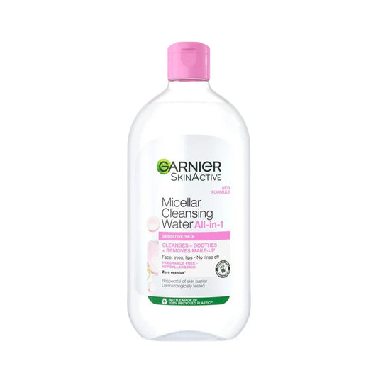 Garnier Micellar Water Facial Cleanser and Makeup Remover Pink for Sensitive Skin - Belle à Merveille