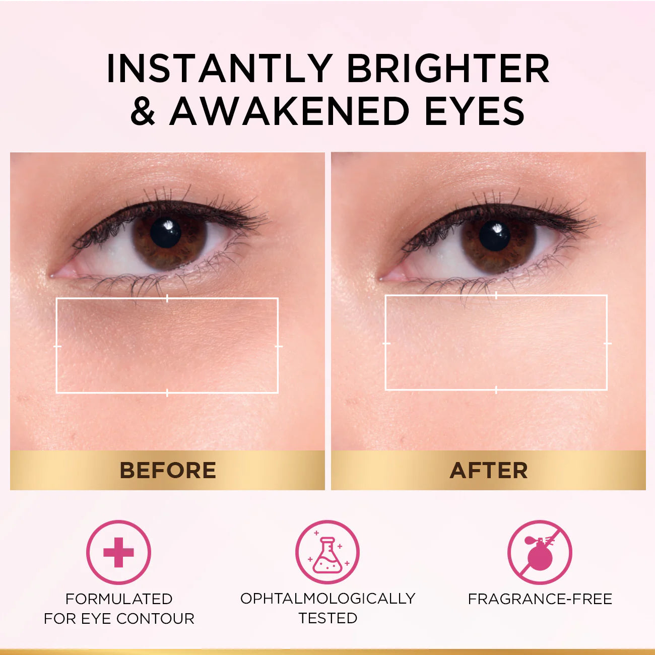 L'Oréal Paris, Glycolic Bright Eye Serum, with 3% (Glycolic Acid + Vitamin CG + Niacinamide], for Dark Circles and Under Eyes Brightening, 20ml