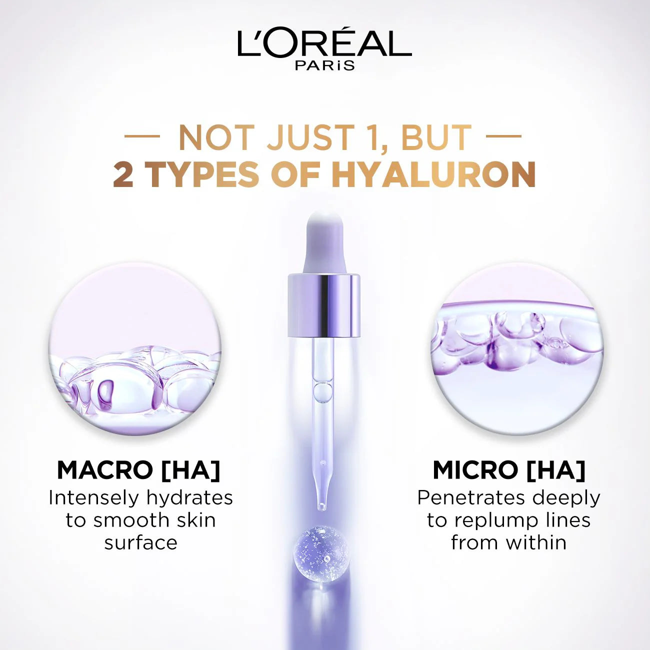L’Oréal Paris, Hyaluron Expert Replumping Face Serum, with 1.5% Hyaluronic Acid, for Fine Lines Reduction, Hydration and Youthful Looking Skin , 30ml