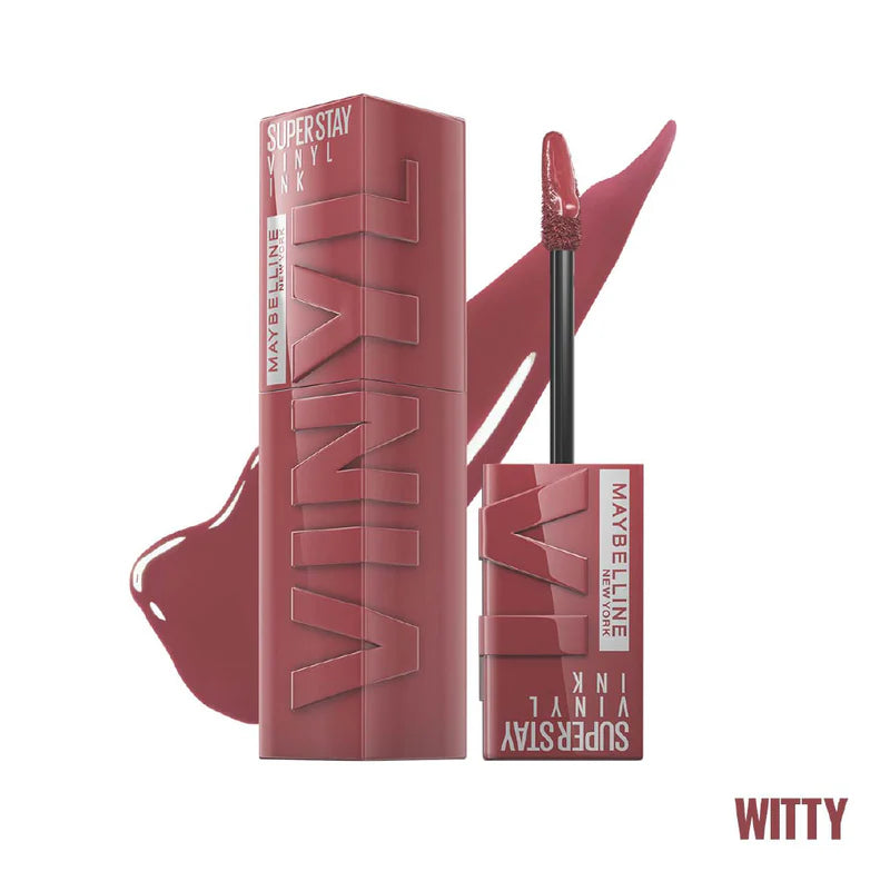 Maybelline New York Super Stay Vinyl Ink Long lasting 16 Hour Wear, No Budge, Instant Shine Lipstick - Belle à Merveille