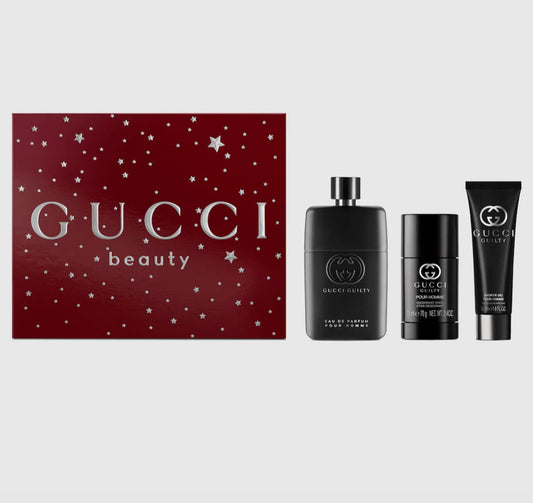 Gucci – Guilty Eau de Toilette Set for Men 90 ml + 50 ml Shower Gel + 75 ml Deodorant Stick