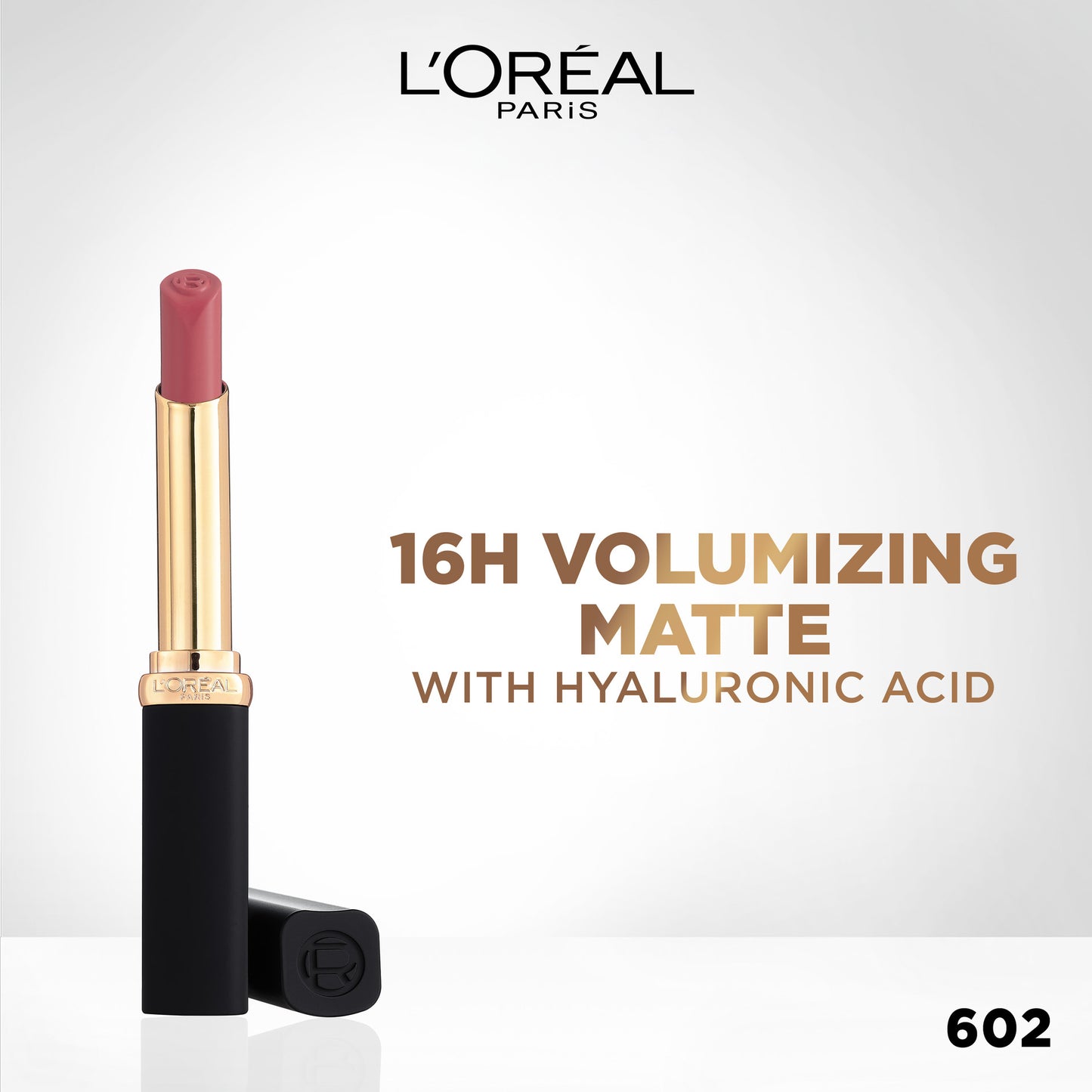 L’Oréal Paris Colour Riche Intense Volume Matte Lipstick with Hyaluronic Acid -16hr wear- 602 NUDE