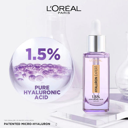 L'Oreal Paris Hyaluron Expert Moisturiser and Anti-Aging Plumping Serum with Hyaluronic Acid