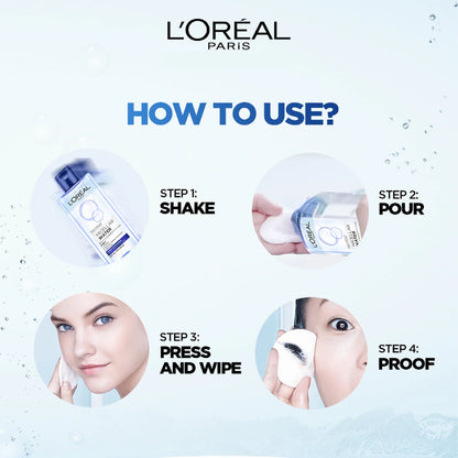 L'Oréal Paris, 3-in-1 Bi-Phase Micellar Water, Deeply Cleanse, Remove Water Proof Makeup and Soothe, for All Skin Types and Sensitive Skin, 400ml
