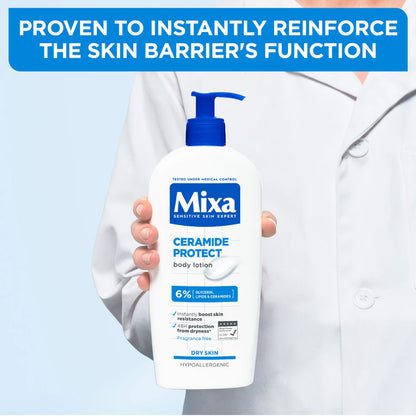 Mixa Ceramide Protect Body Lotion - For Dry, Very Dry and Sensitive Skin - With 6% Glycerin, Lipids & Ceramides - Belle à Merveille