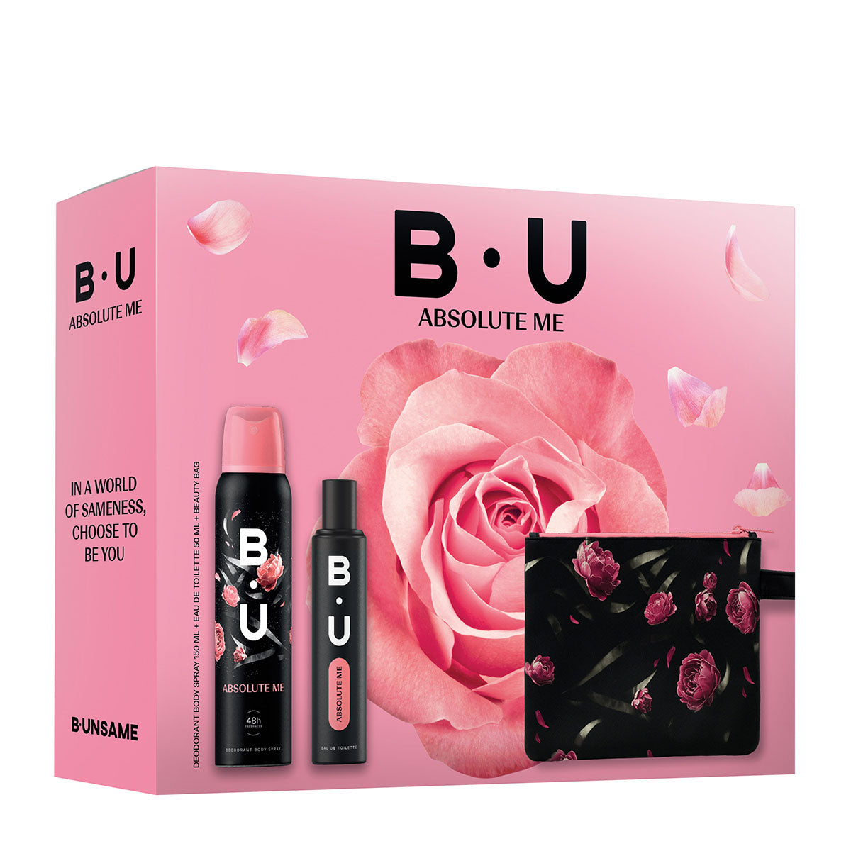 B.U. – Absolute Me Eau de Toilette Set 50 ml + 150 ml Deodorant (Pouch)