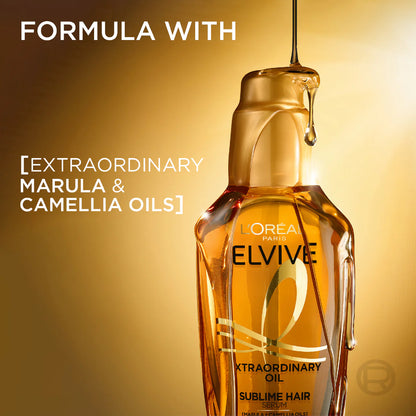L’Oréal Paris Elvive Extraordinary Hair Oil Treatment, Non-Sticky Serum For Dry Hair-100ml