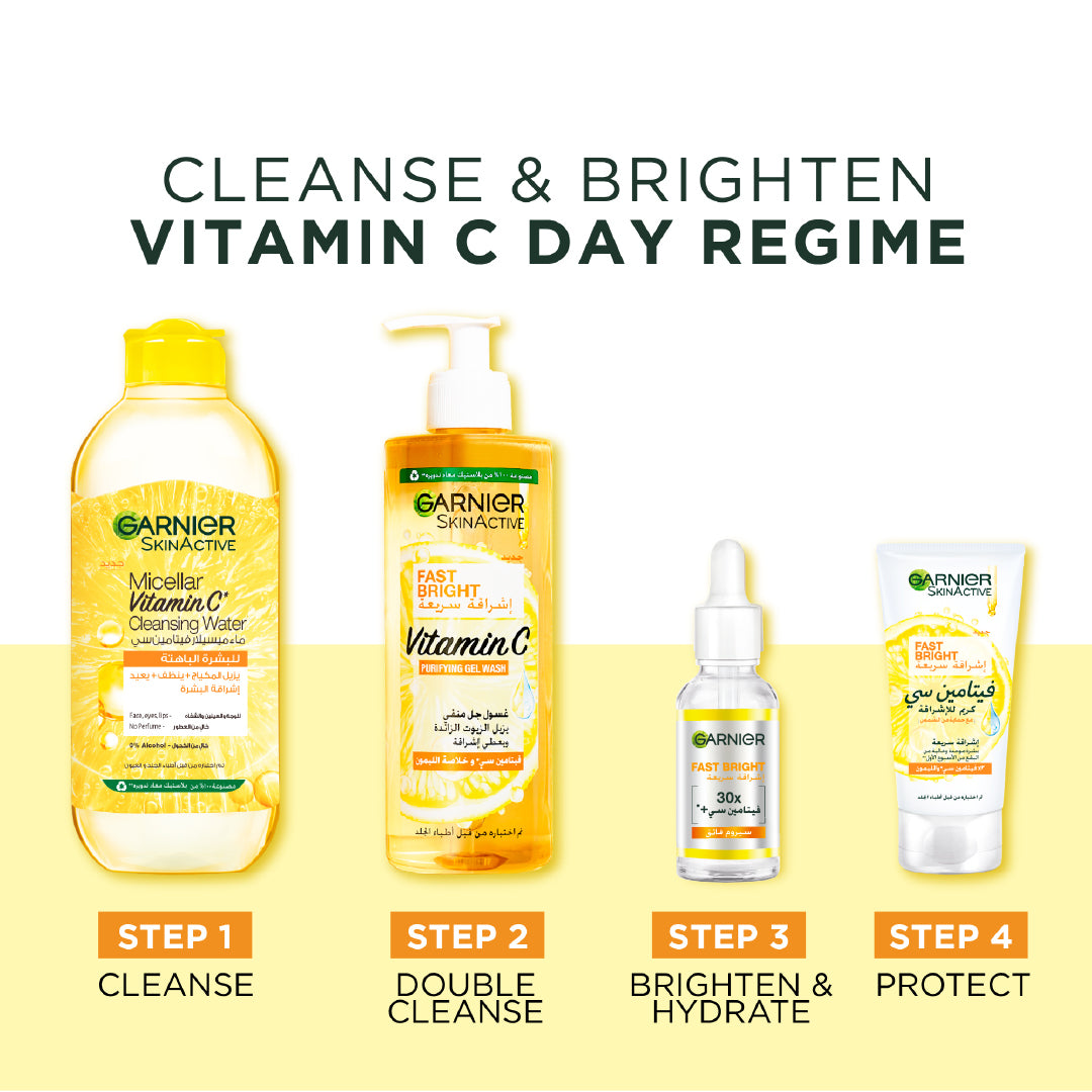 Garnier Fast Bright Vitamin C + Niacinamide 30x Brightening Booster Serum 30ml