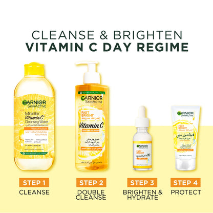Garnier Fast Bright Vitamin C + Niacinamide 30x Brightening Booster Serum 15ml