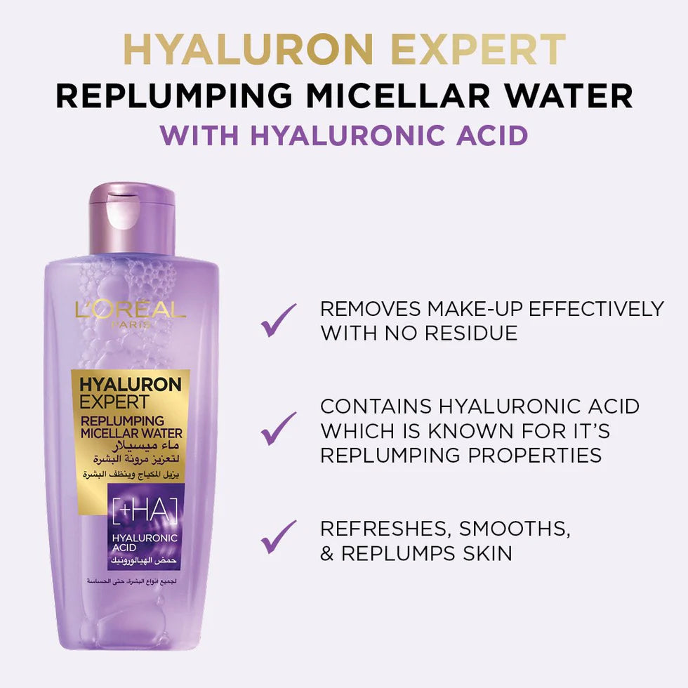 L'Oreal Paris Hyaluron Expert Moisturiser and Anti-Aging Micellar