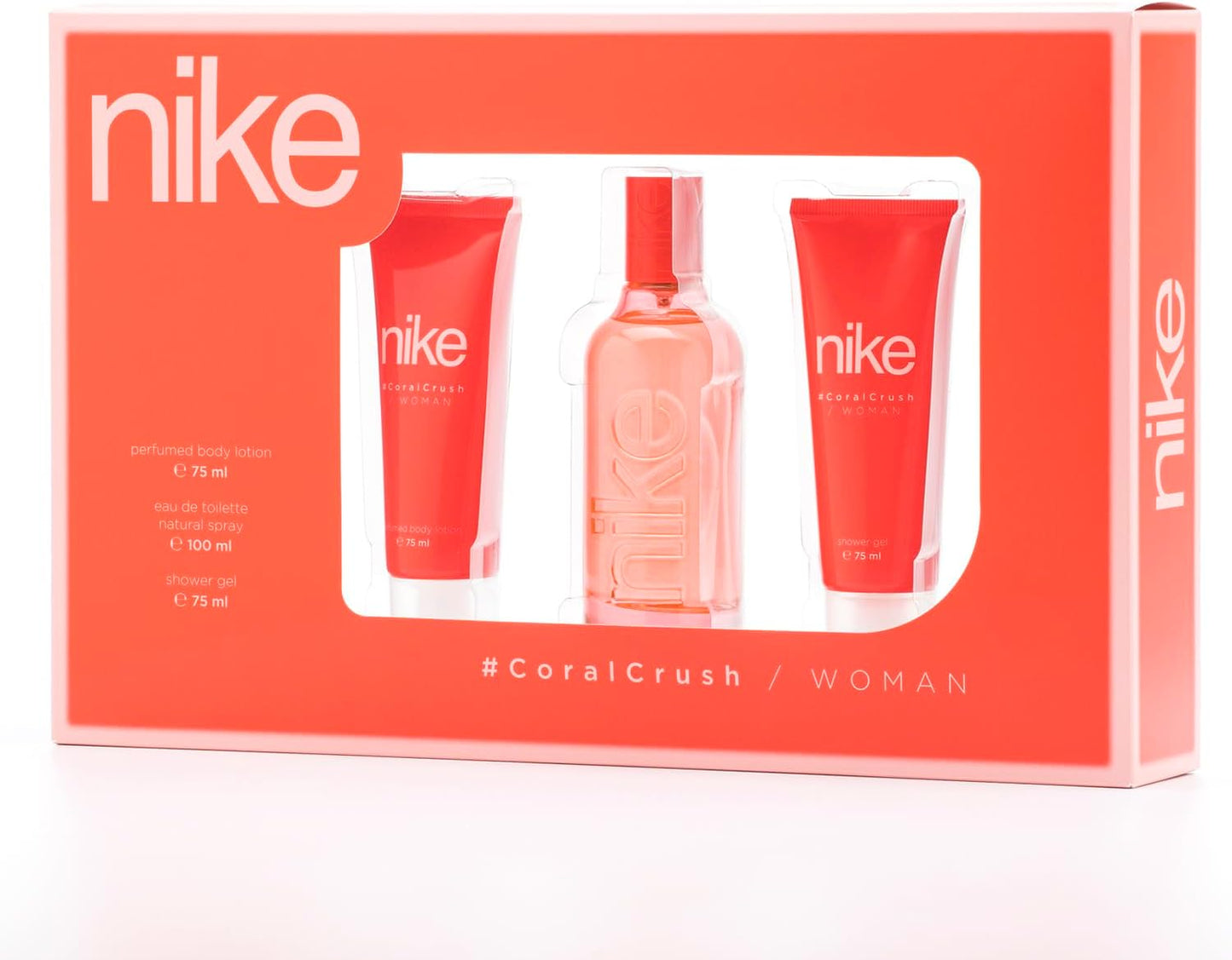 Nike - Woman Coral Crush Eau de Toilette Coffret 100 ml + Shower Gel / Body Lotion 75 ml