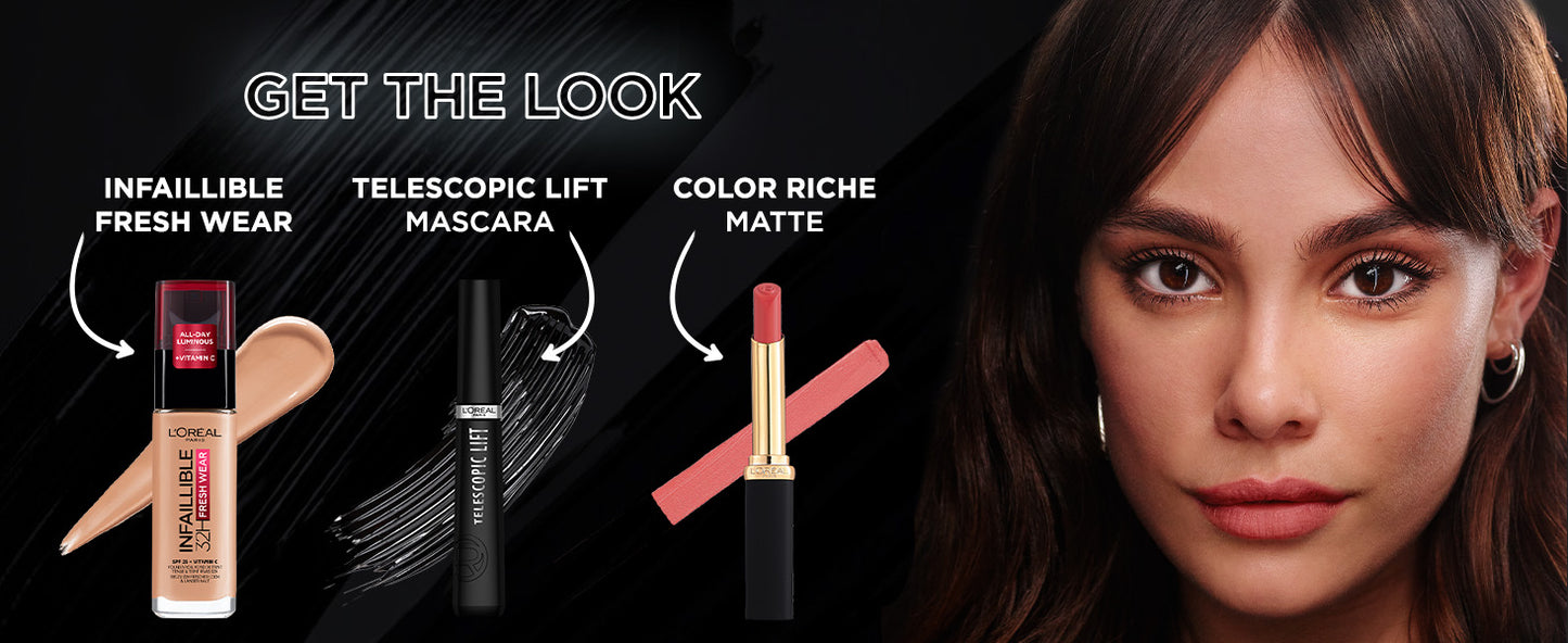 L’Oréal Paris Telescopic Lift Washable Mascara, Lengthening and Volumizing, Lash Lift with Up to 36HR Wear