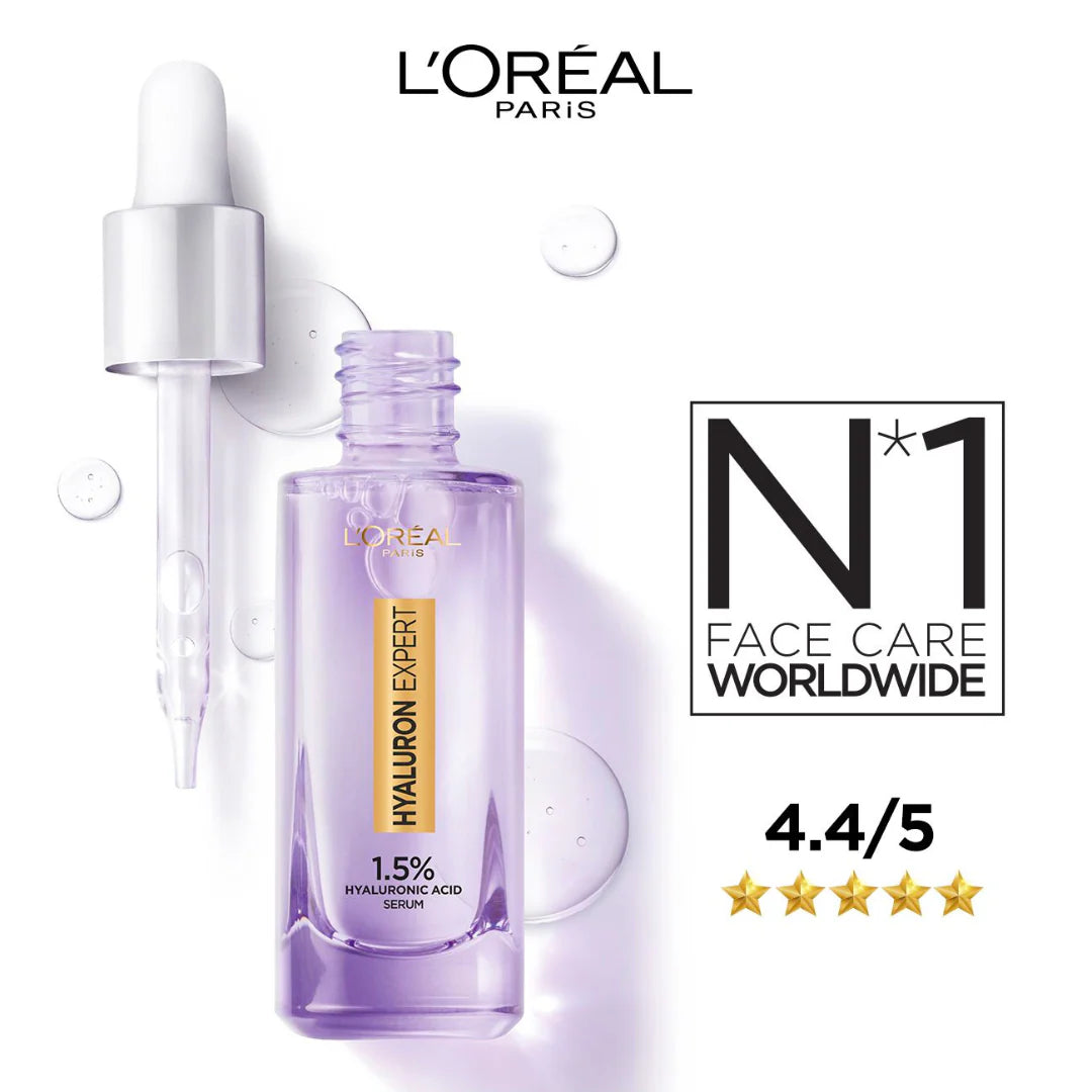 L'Oreal Paris Hyaluron Expert Moisturiser and Anti-Aging Plumping Serum with Hyaluronic Acid