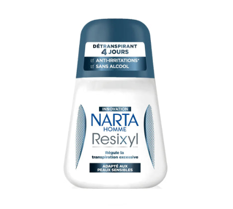 Narta - Resixyl - Roll On Deodorant for Sensitive Skin & Excessive Sweating - 48H Anti-Perspirant Protection - For Men - 50ml - Belle à Merveille