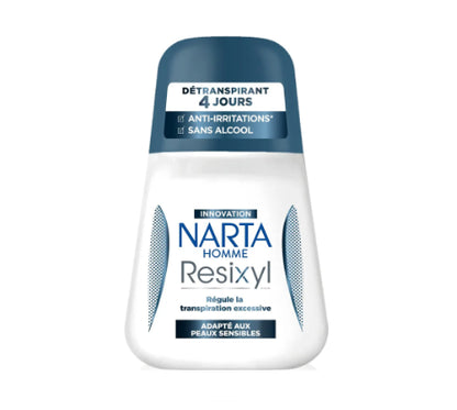 Narta - Resixyl - Roll On Deodorant for Sensitive Skin & Excessive Sweating - 48H Anti-Perspirant Protection - For Men - 50ml - Belle à Merveille