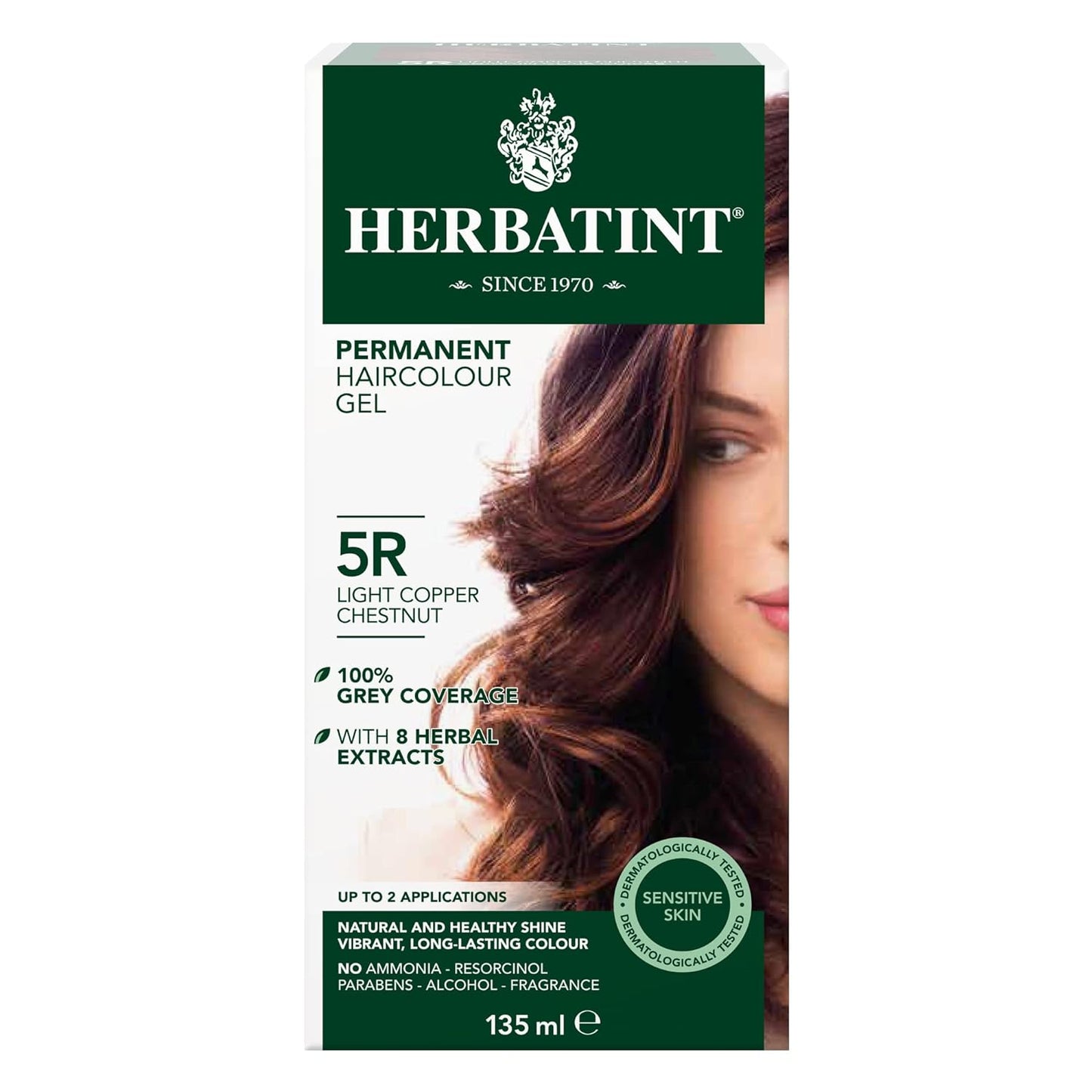 Permanent Haircolour Gel 5 R Light Copper Chestnut