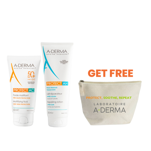 Protect AC Sunscreen+ Protect AH Repairing Lotion+ Free Pouch