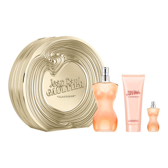Jean Paul Gaultier – Classique Femme Coffret Eau de Toilette 100 ml + 6 ml + Body Lotion 75 ml