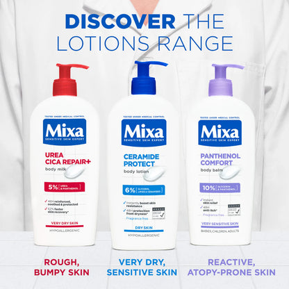 Mixa Ceramide Protect Body Lotion - For Dry, Very Dry and Sensitive Skin - With 6% Glycerin, Lipids & Ceramides - Belle à Merveille