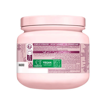 Garnier Ultra Doux Grape Moisture - Deep Regenerative Mask for Dehydrated Hair. Hydrating Grape Water + Antioxidant Grapeseed Oil -- Paraben-Free, Vegan, Cruelty-Free - 340 ml