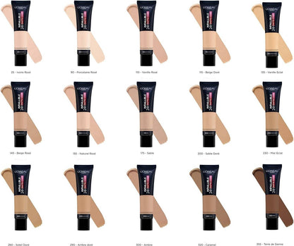 L'Oreal Paris Infaillible 32H Matte Cover Liquid Foundation, With 4% Niacinamide, Long Lasting, Natural Finish, SPF 25