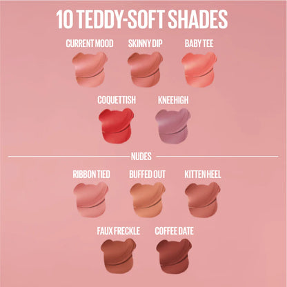 Maybelline Super Stay Teddy Tint Soft Blurred Matte Lip Tint | 12h Longwear, Transfer proof - Belle à Merveille