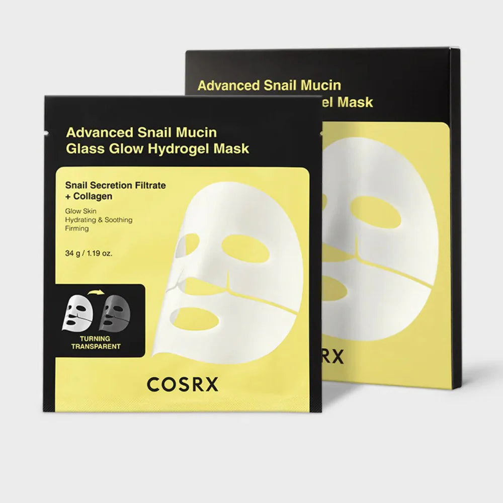 Advanced Snail Mucin Glass Glow Hydrogel x3 Masks - Belle à Merveille