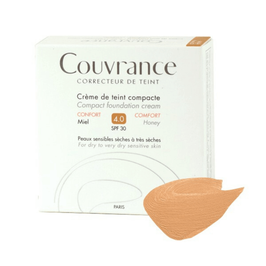 Couvrance Compact Foundation Cream Comfort Honey SPF 30 4.0 For Dry To Very Dry Sensitive Skin