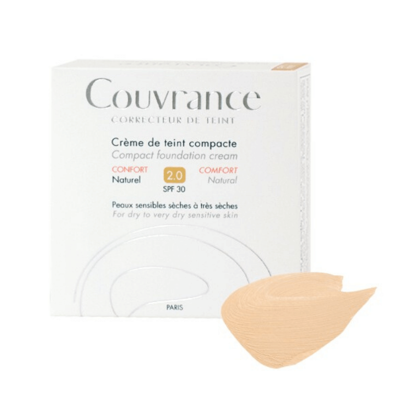 Couvrance Compact Foundation Cream Comfort Natural SPF 30 2.0 Dry To Very Dry Sensitive Skin