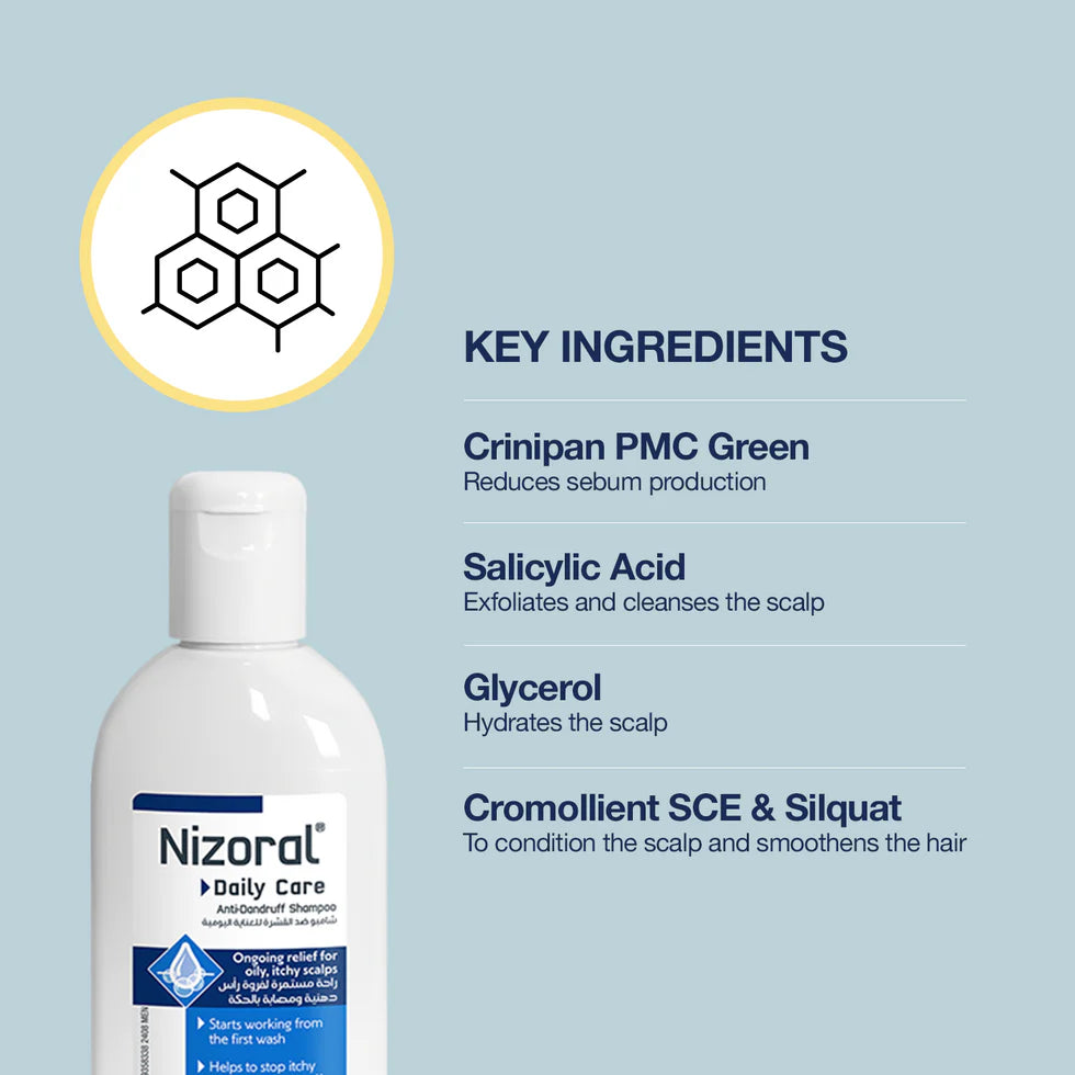 NIZORAL DAILYCARE SHP200ML - Belle à Merveille