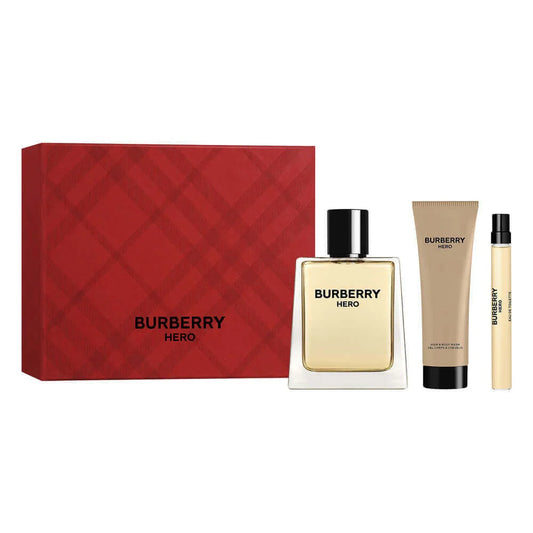 Burberry – Hero Eau de Toilette Set 100 ml + 10 ml + 75 ml Shower Gel