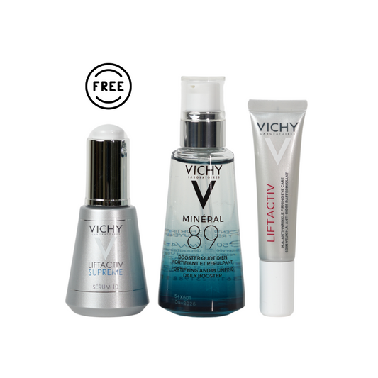 Mineral 89 Serum + Liftactiv Firming Eye Cream + Free Liftactiv Supreme Serum 10