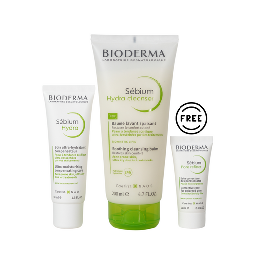 Sebium Hydra + Sebium Hydra Cleanser 200 ml + Free Sebium Pore Refiner 15 ml
