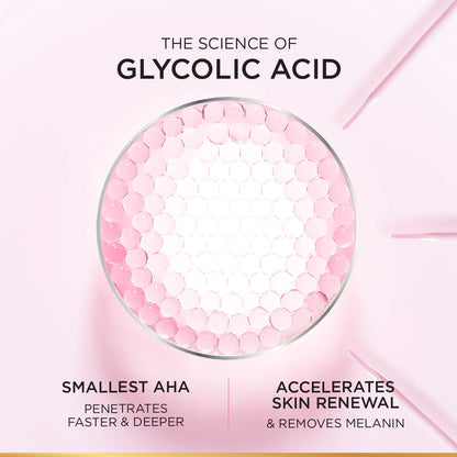 L’Oréal Paris, Glycolic-Bright Daily Glowing Foam Cleanser, with Glycolic Acid and Niacinamide, to Exfoliate and Remove Dullness for Even Glowing Skin, 100ml