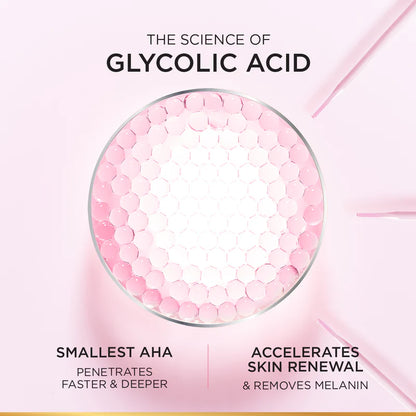 L’Oréal Paris, Glycolic-Bright Glowing Night Cream, for Dark Spots Reduction, Glow Boosting, and Skin Tone Evenness, 50ml