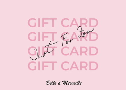 Belle à Merveille Gift Card