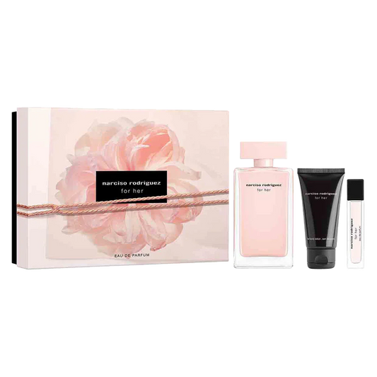 Narciso Rodriguez - For Her Eau de Parfum Coffret 100 ml + 10 ml + Body Lotion 50 ml